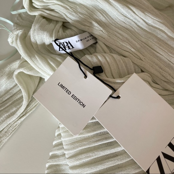 NEW Zara limited edition transparent green dress midi - Picture 5 of 9